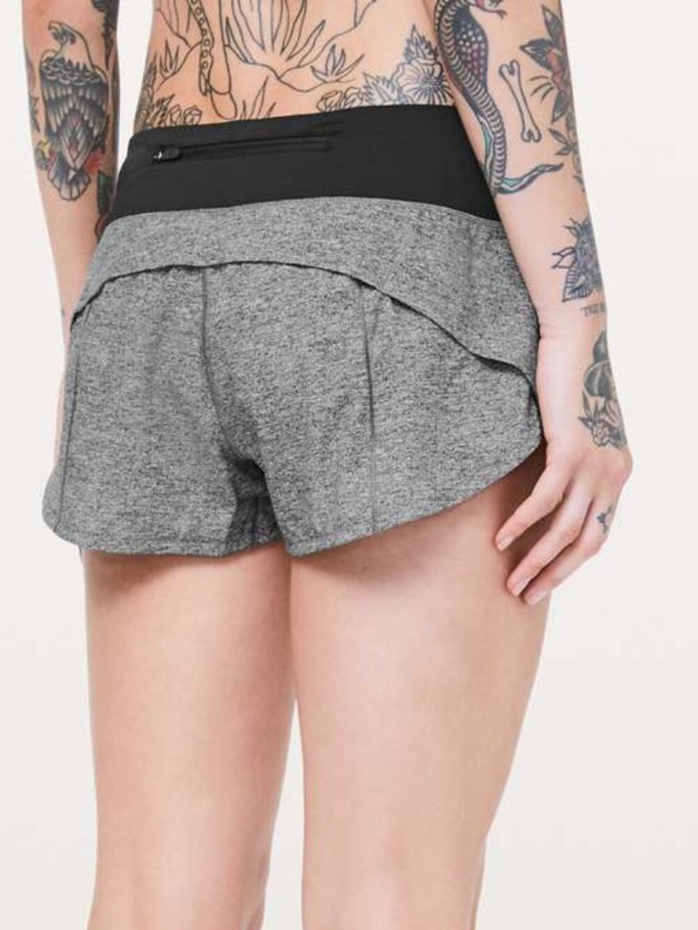Lululemon Speed Up Short *2.5" Heather Lux Multi Black / Black size 2
